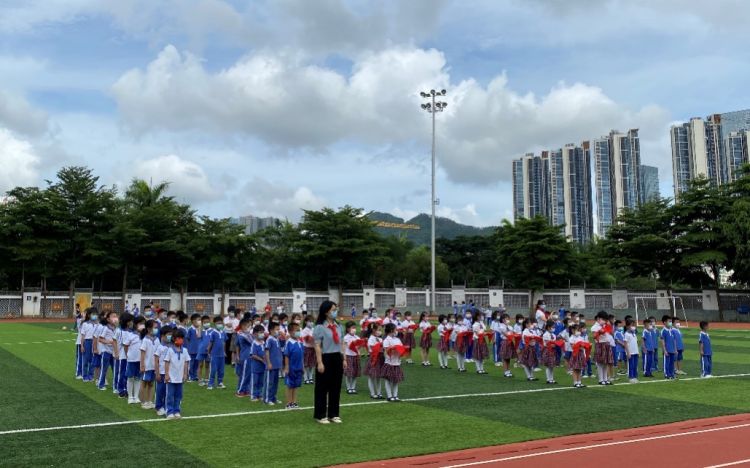 丽湖学校举行新队员入队仪式