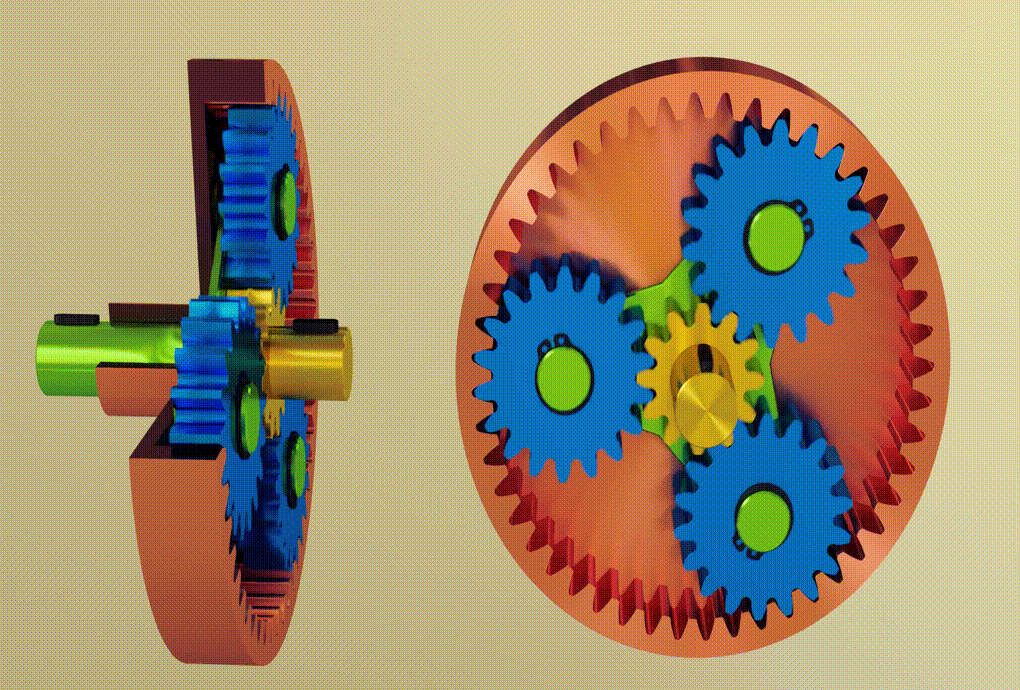 行星齿轮的工作原理与多种应用