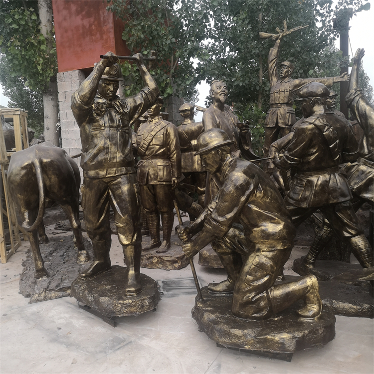 玻璃钢煤矿工人雕塑,工人主题雕塑,矿工雕塑