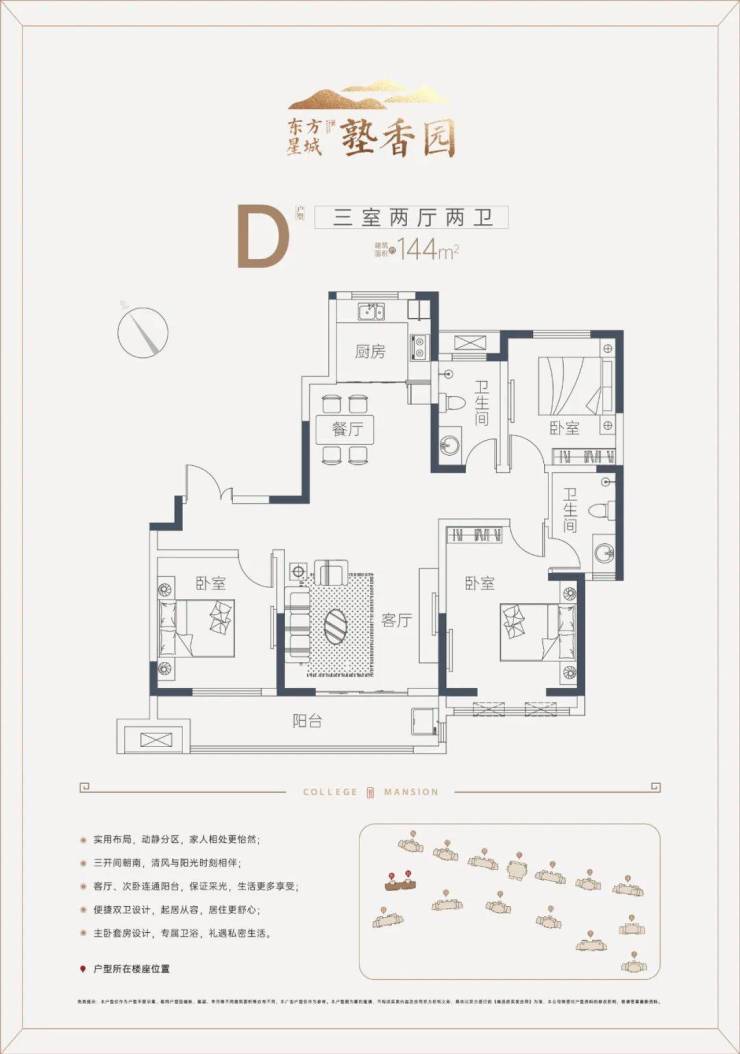 东方星城塾香园户型图图片