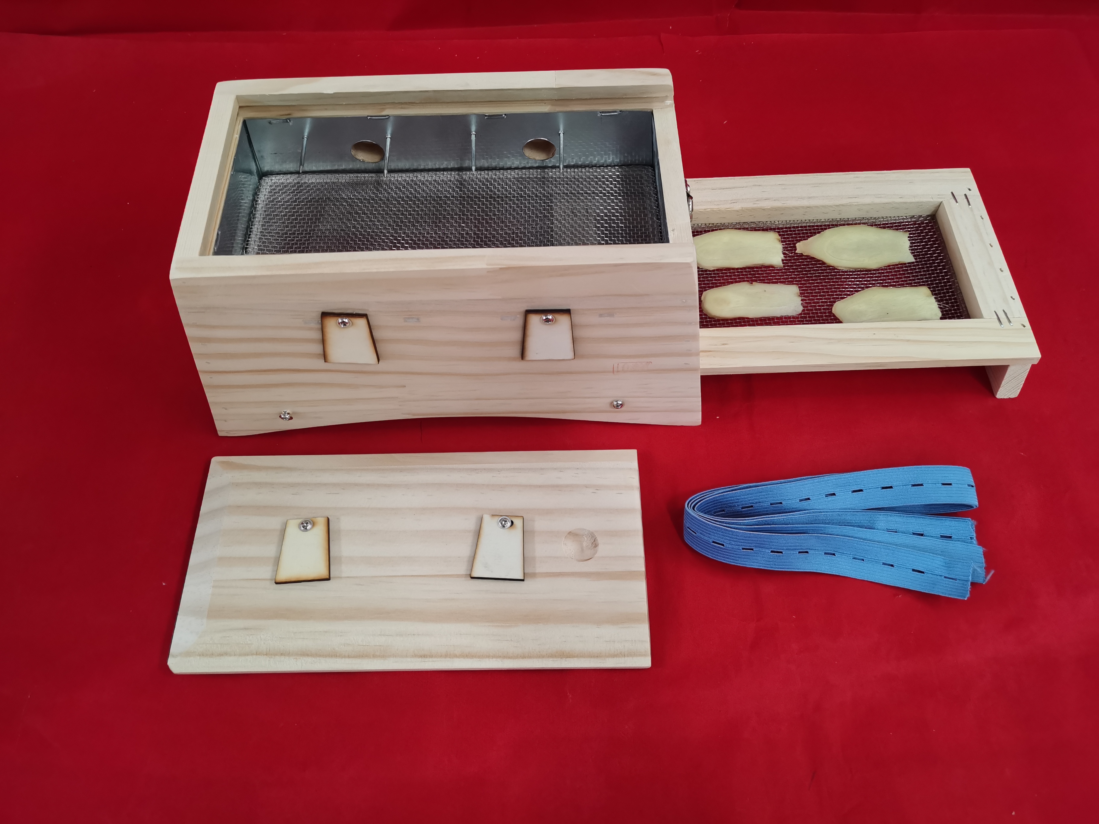 推拉盖8针8柱隔姜灸艾灸盒