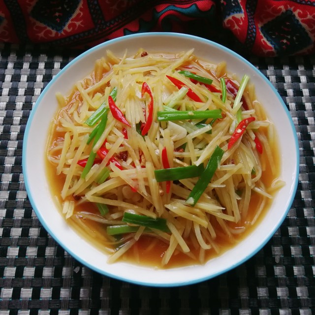 麻辣土豆丝,麻辣,鲜香爽口