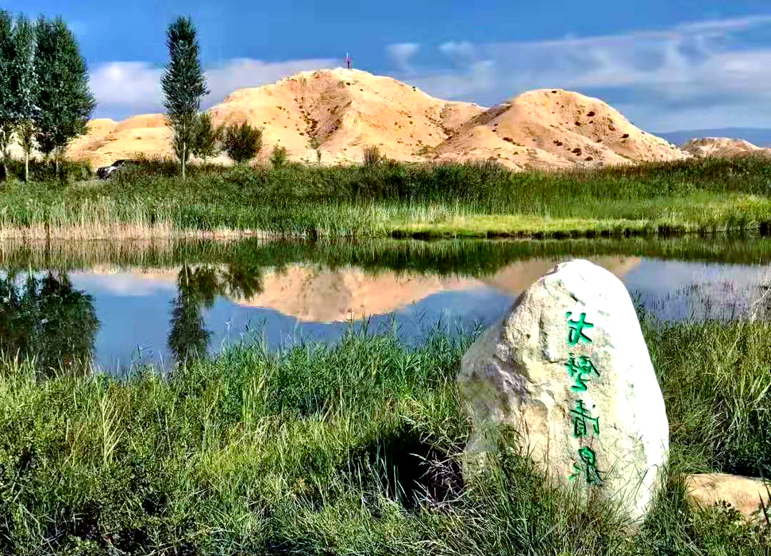 戈壁清泉,坐落于瓜州县锁阳城镇东巴兔村一组,因那戈壁深处的一股清澈