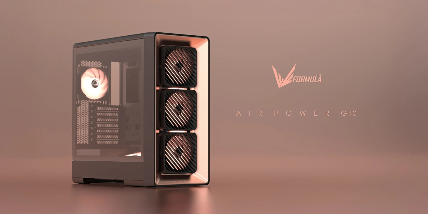 Formula V Line预告Air Power G10机箱：前置风扇支持角度调节