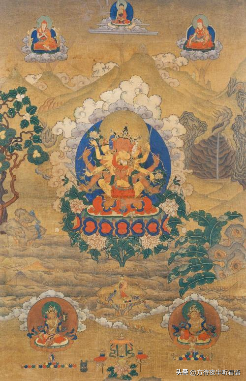 藏传佛教法相:宗喀巴大师的守护神密集金刚