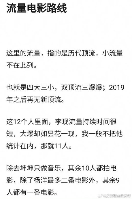 网友总结的四大三小 双顶流三爆爆走势,顶流只要不洵,就算升级了吧