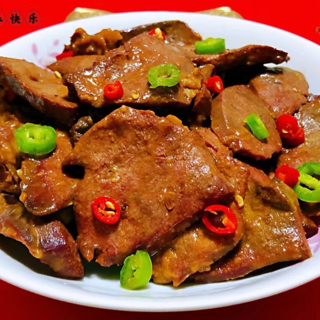 酱爆猪肝,过年宴客的必备拿手好菜