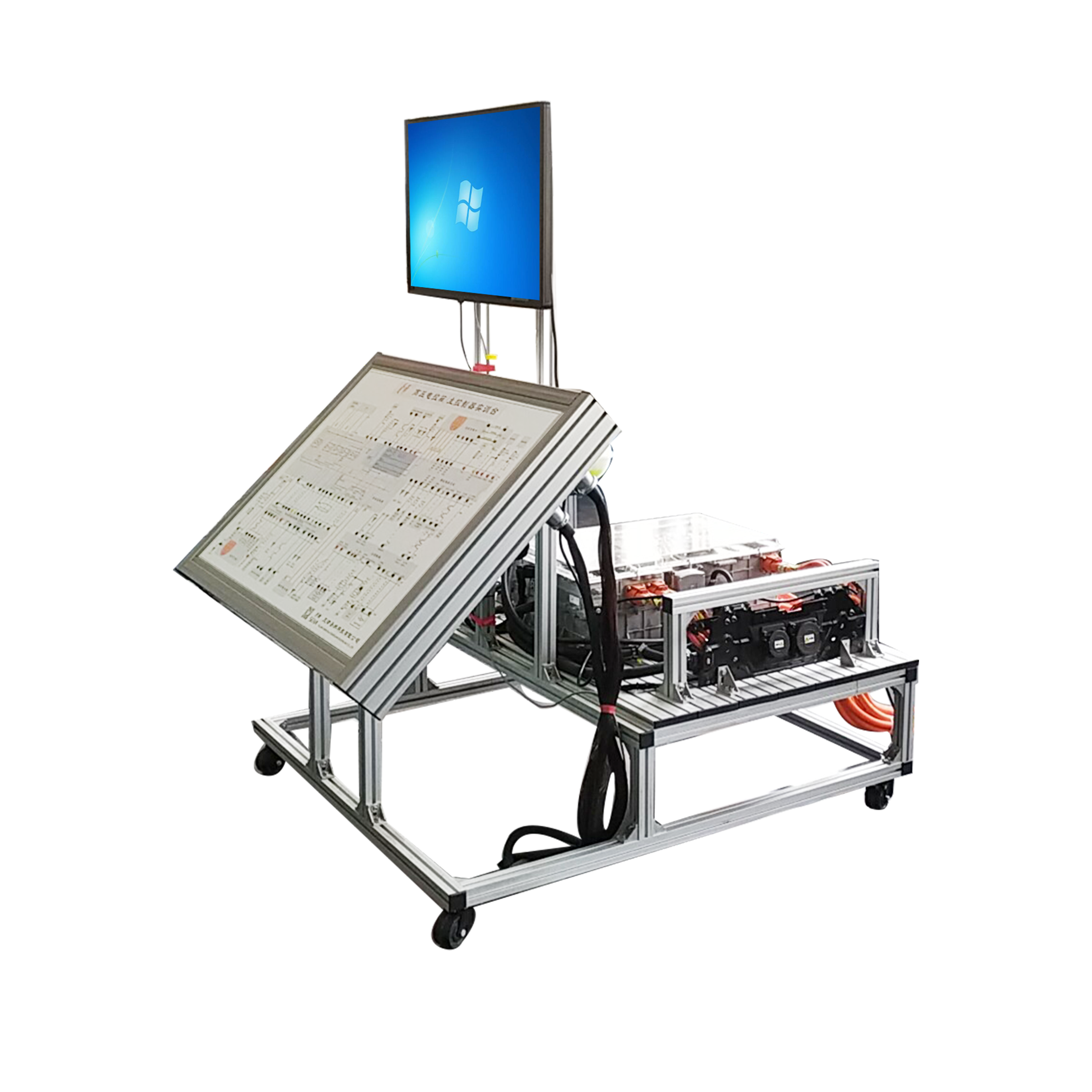 新能源汽车比亚迪e5高压电控箱主控制器实训台