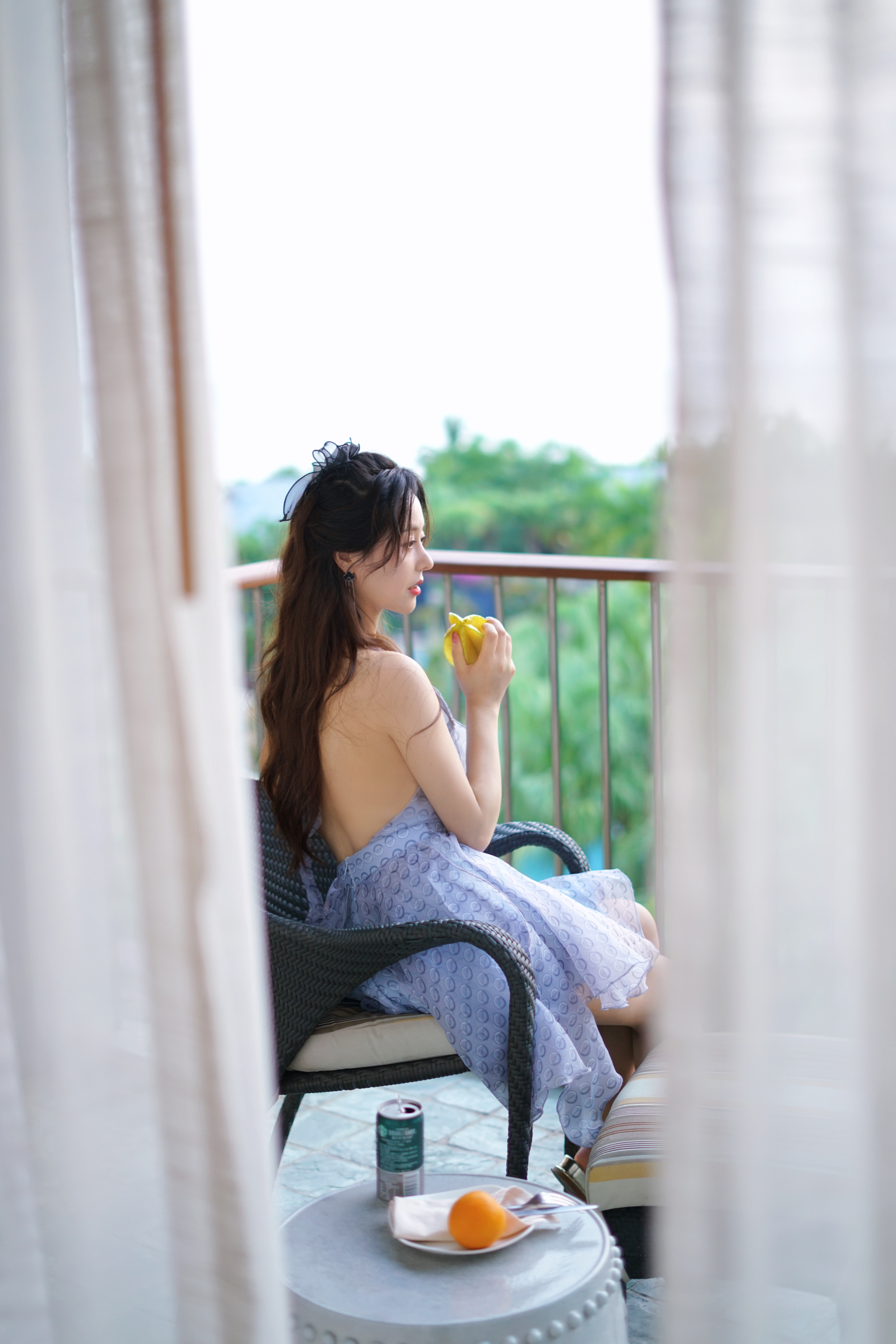 明星写真:叶晞月最新海岛度假美照