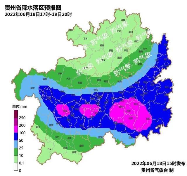 预报】,预计今天(18日)夜间至22日我省中南部地区多阵雨或雷雨天气