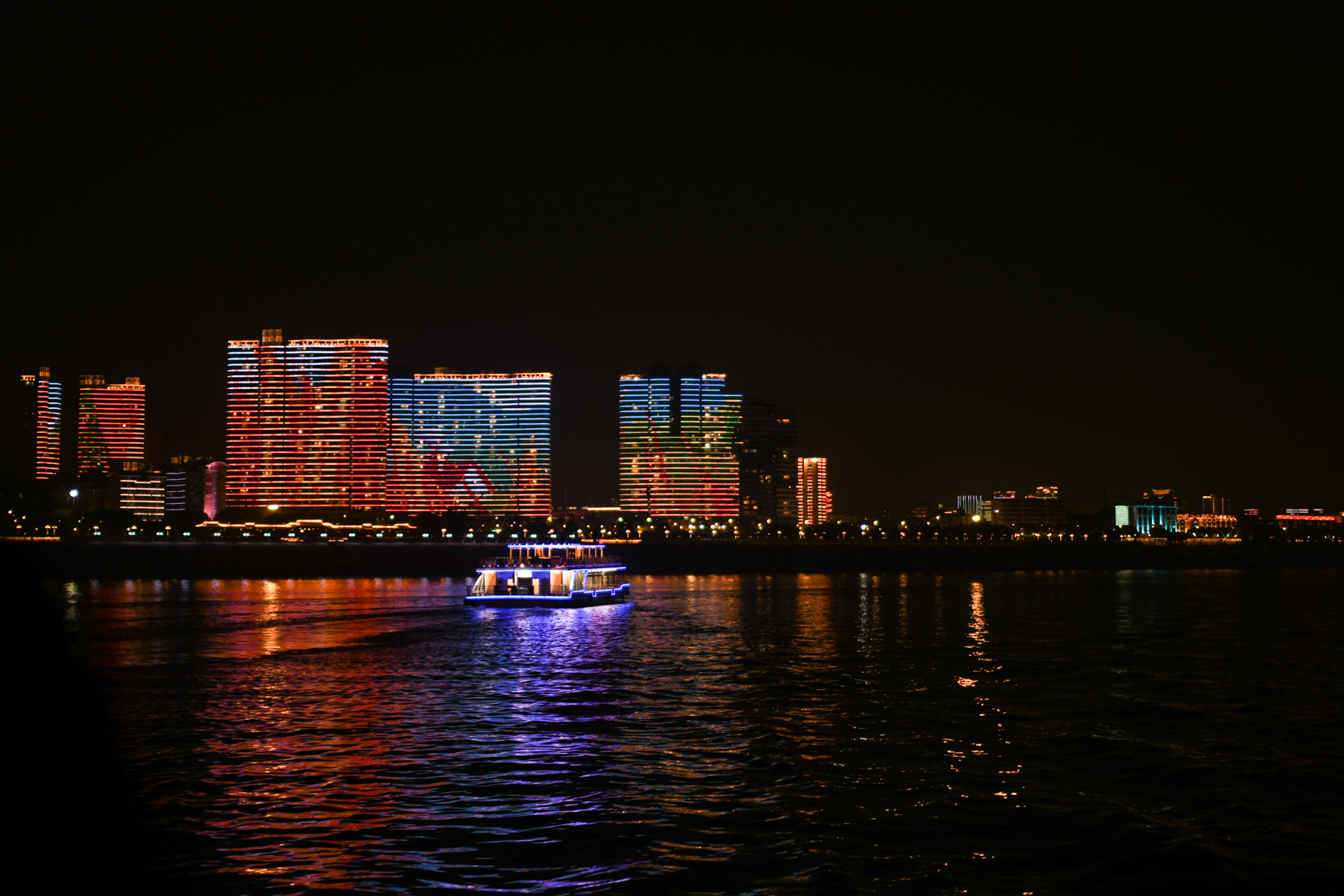 江汉路夜景图片图片