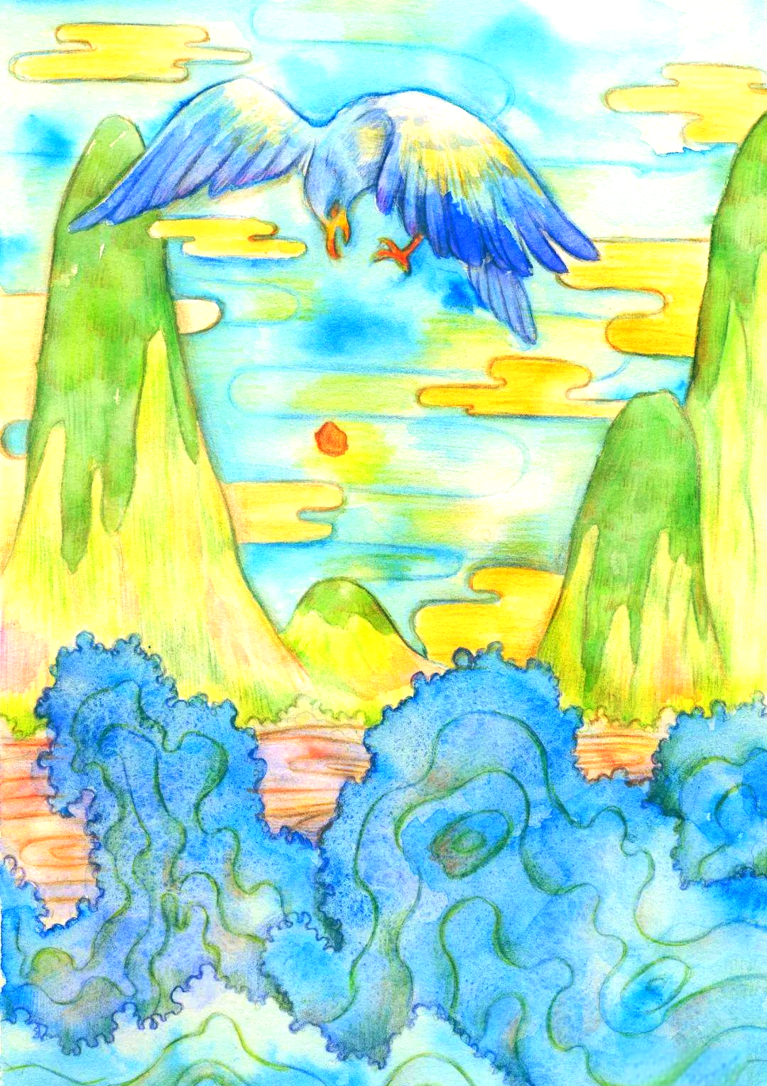 精卫填海:神话与诗歌中的坚韧与雄心