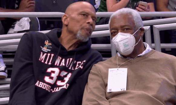 贾巴尔和大o亲临现场观战