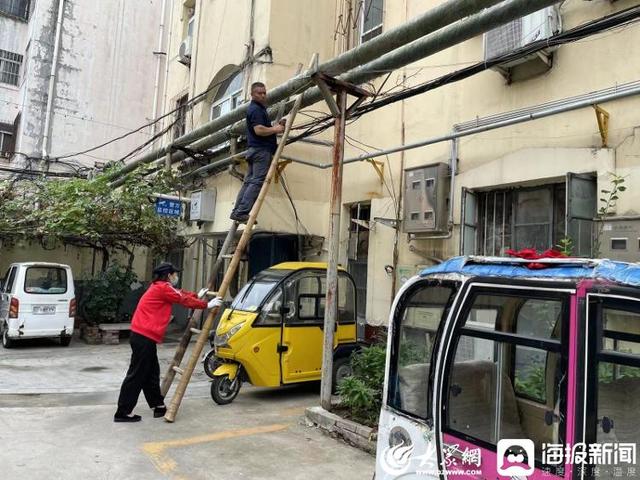 济宁市任城区古槐街道关帝庙社区扎实推进创城工作