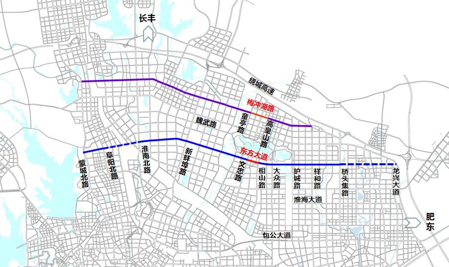 合肥和平路东延规划图图片