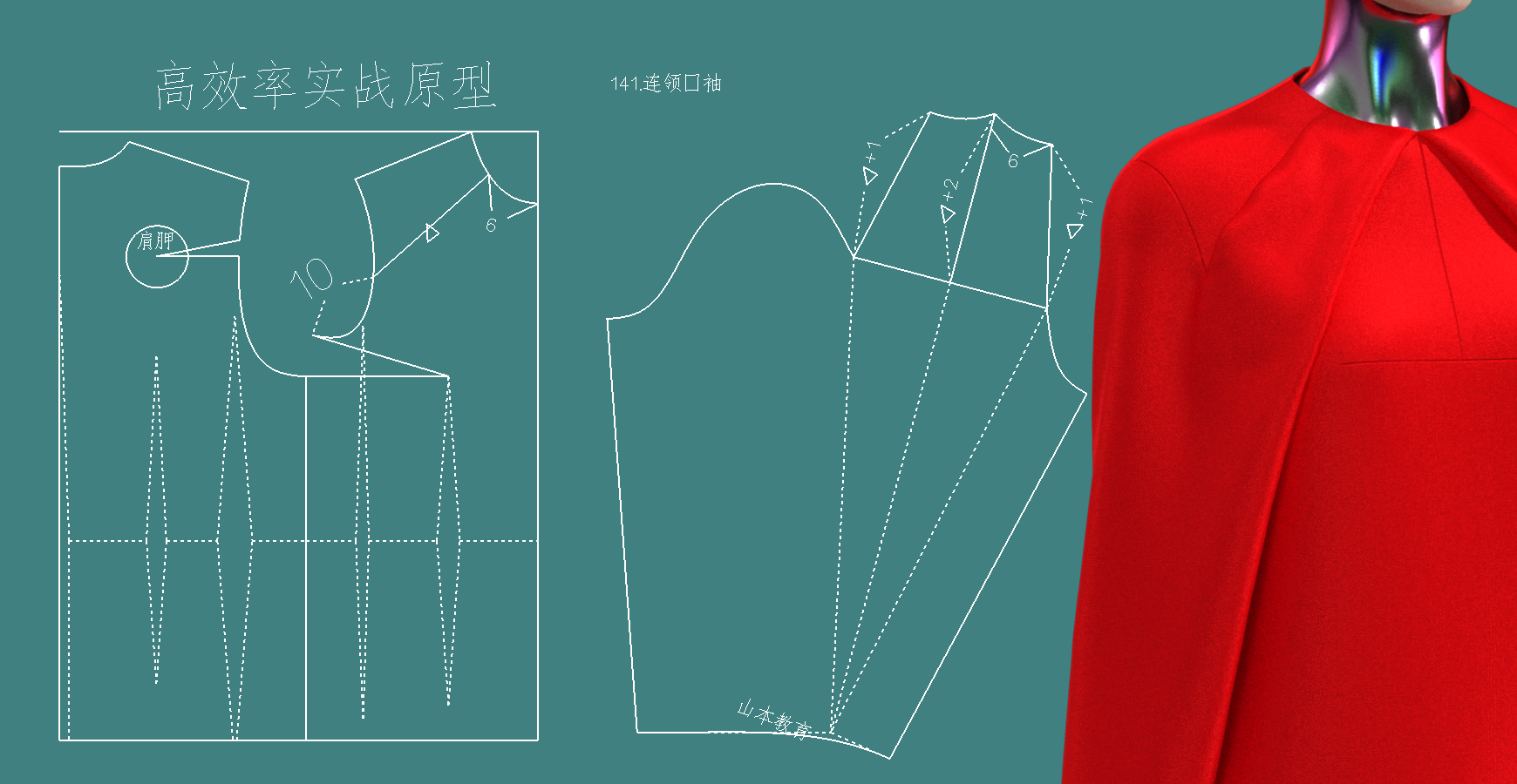 12款服装打版袖子纸样裁剪笔记图