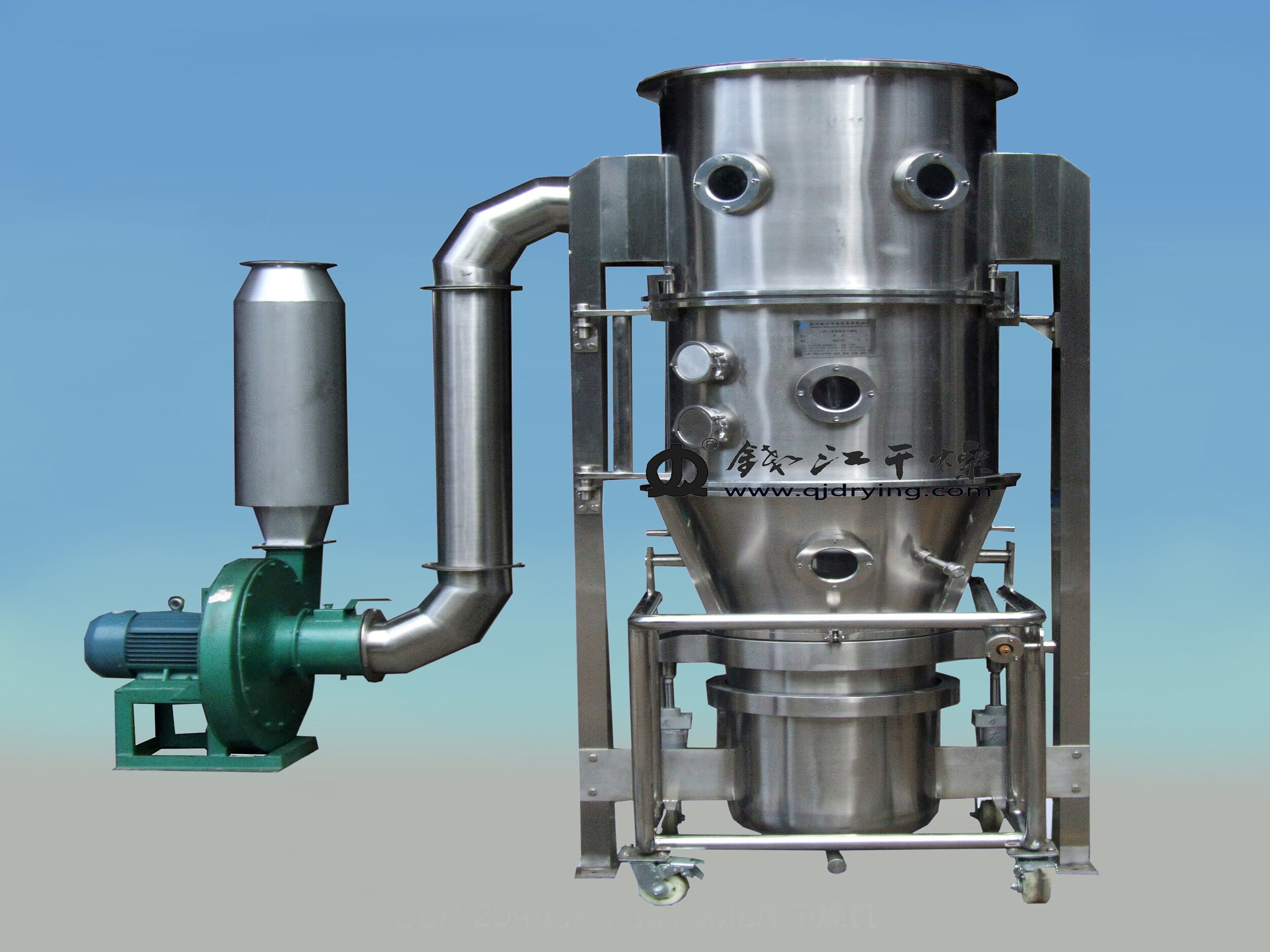 干燥设备百科:沸腾制粒干燥机工作原理及适用物料