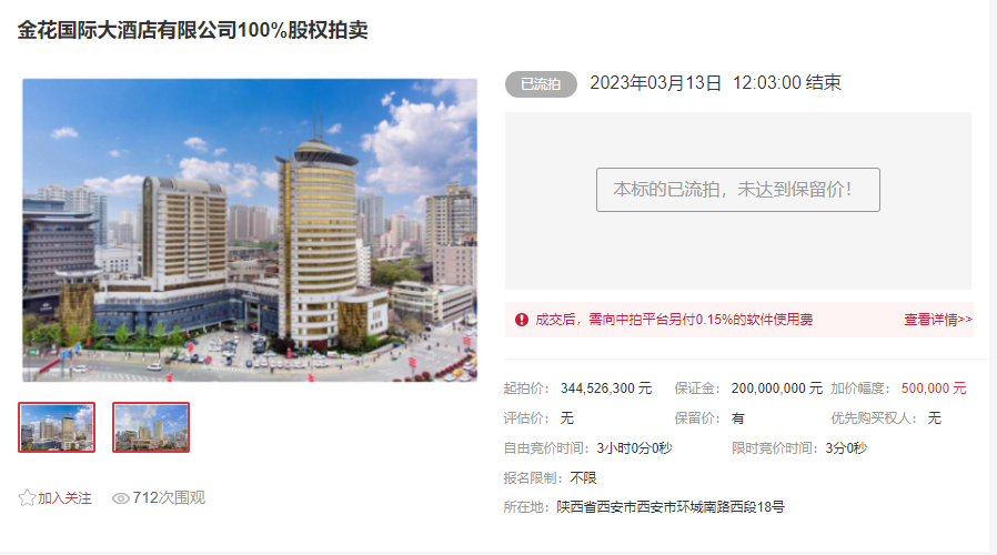 金花大酒店波折终易主