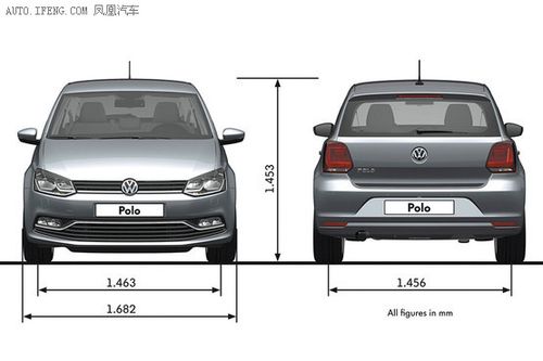 1,大众polo两厢车型在尺寸方面表现出色,其长度,宽度和高度分别为39