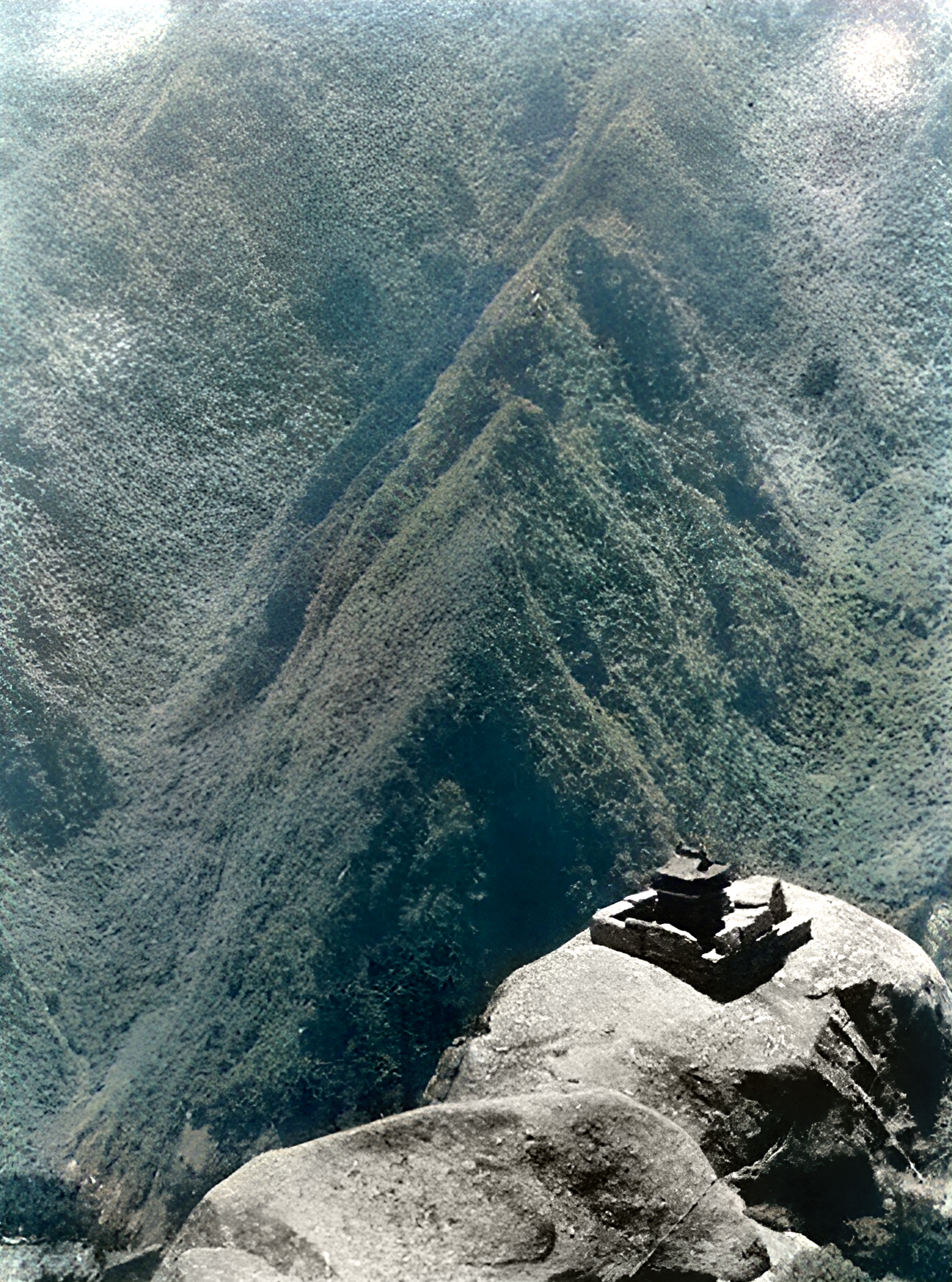 老照片:80年前的西岳华山,没什么游客,古朴又自然