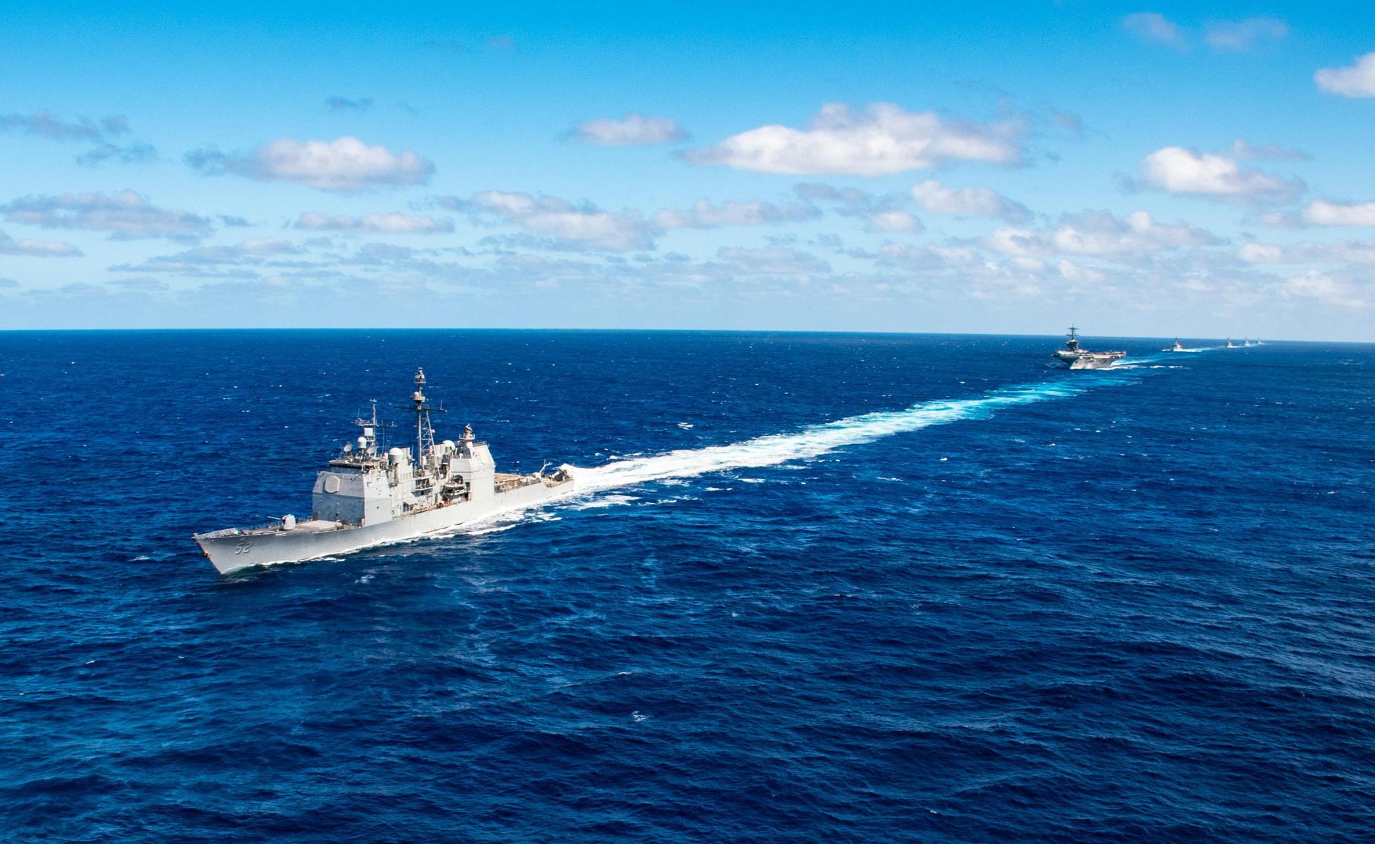 美航母战斗群就位 多国军舰进入预定作战海域:这仅仅是巧合?