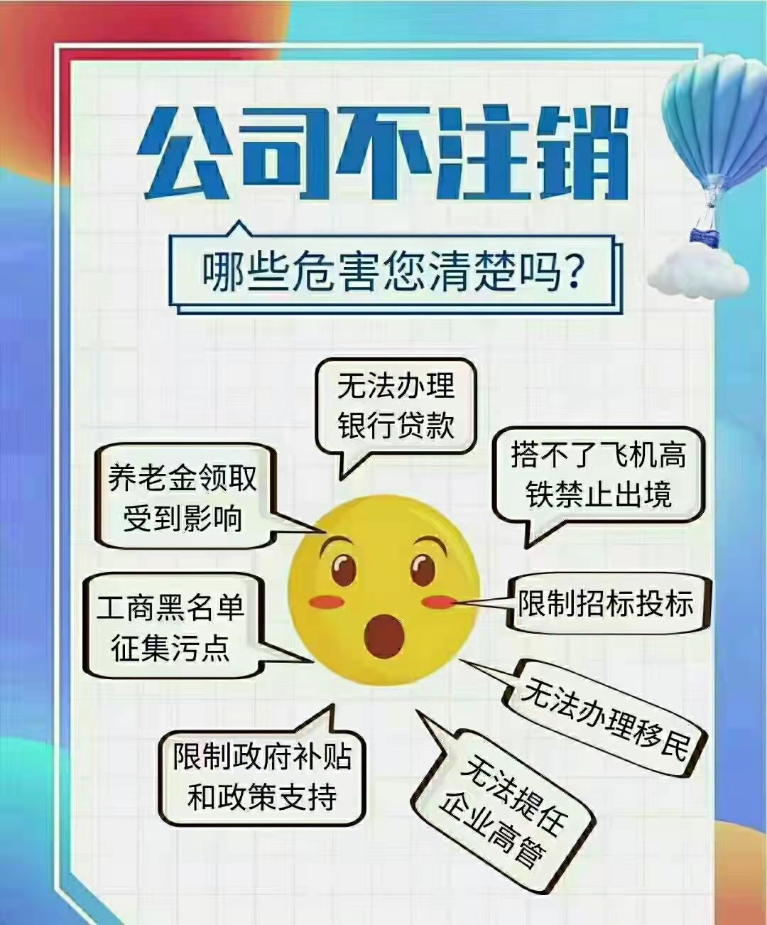 公司被吊銷,或者不經營不註銷的危害,你知道嗎?