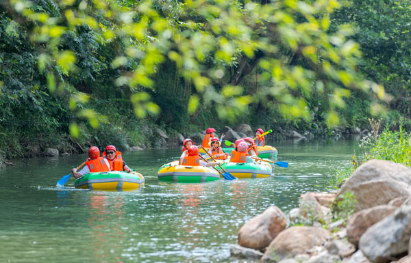 漂流峡谷间,风景醉游人……宣城广德挖掘"清凉经济"激发文旅融合