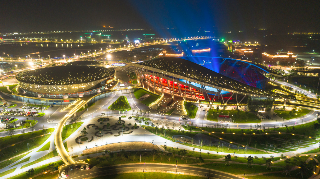 图为肇庆新区体育中心.梁亮 摄