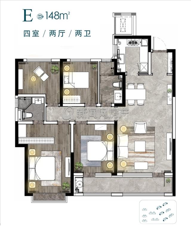 浮山后纯新盘亮相!青啤静澜山119-148㎡户型首发