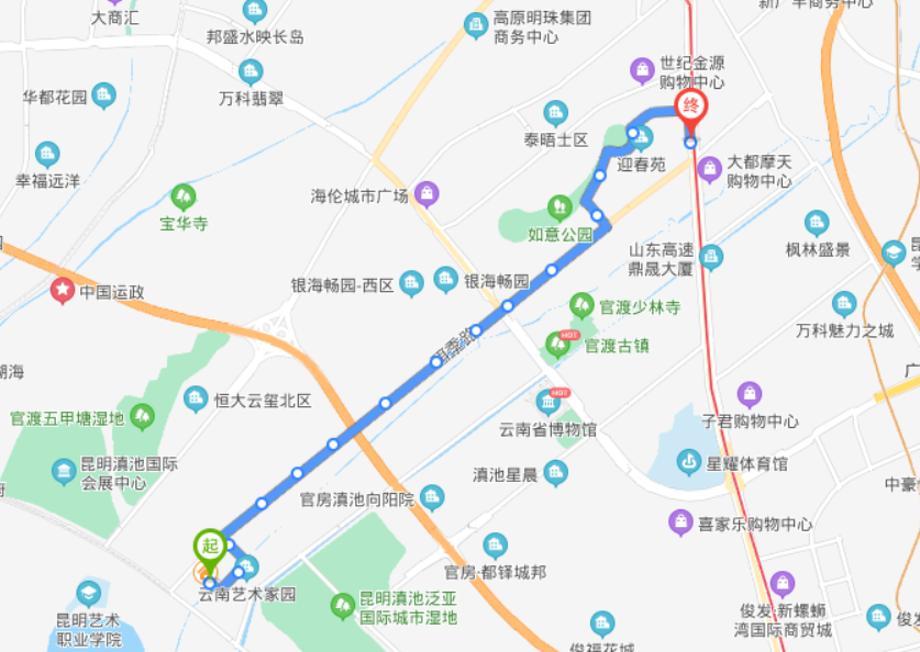 昆明119路公交车路线图图片