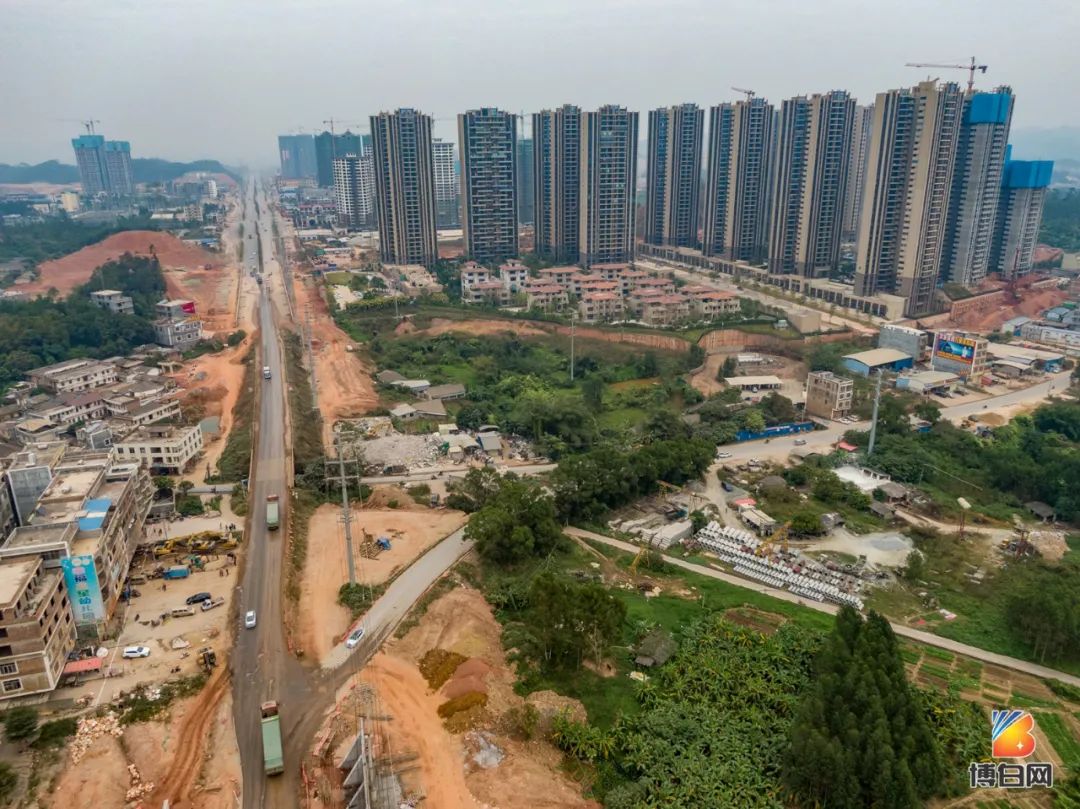 吃灰的日子快要过去!博白王力大道互通立交桥最新进展来啦