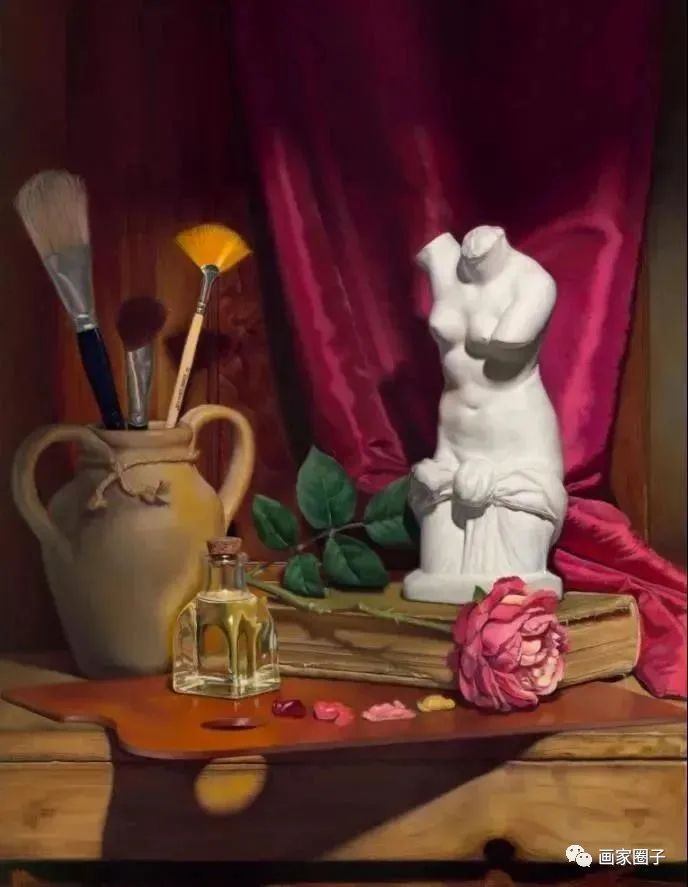 巴黎美术学院学生素描,石膏像和油画作品