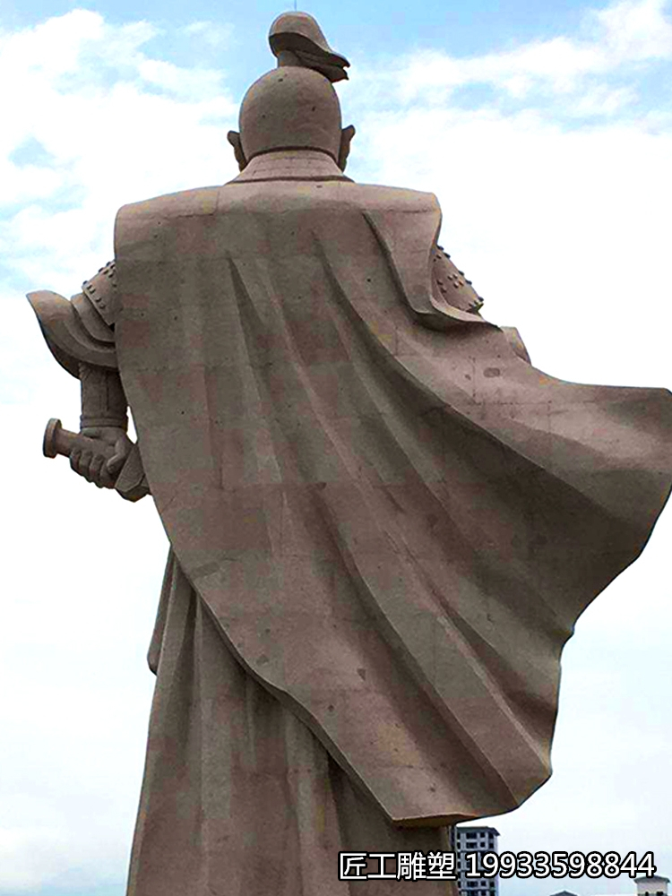 石雕大将军韩信人物雕塑 西汉开国功臣人物雕塑