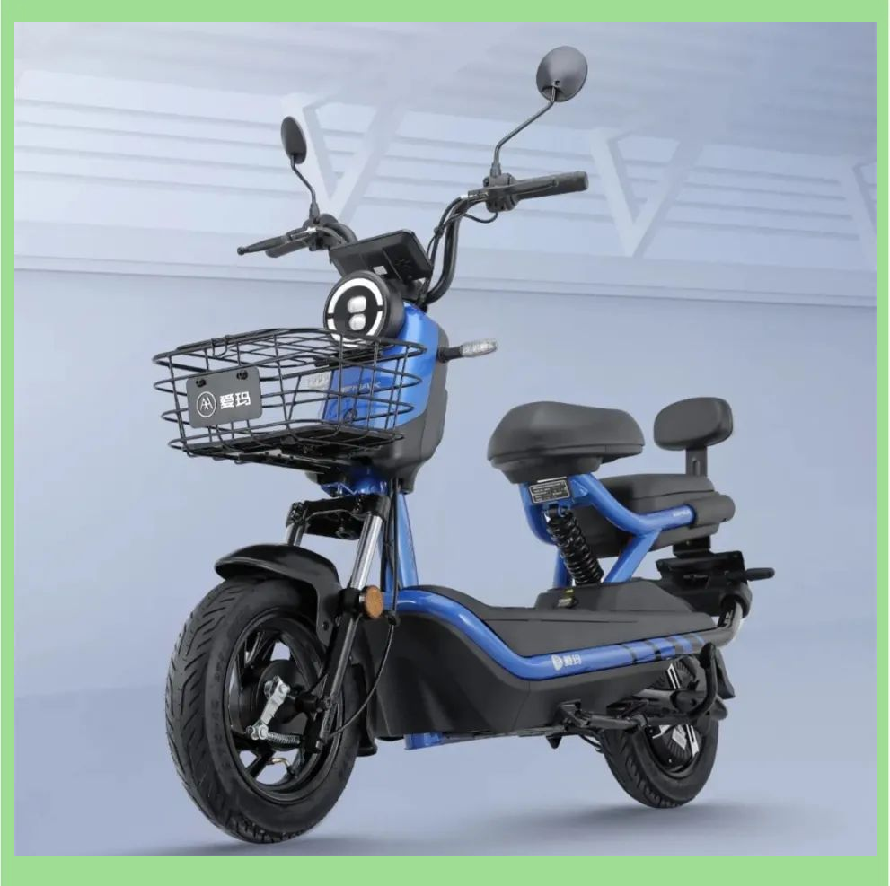 爱玛酷迅电动车亮相,配备60v20ah石墨烯电池,续航能力出众!