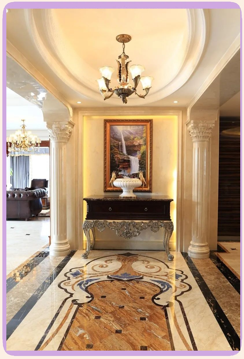 石材波打线,亦被称为石材波导线或花边,花线,是一种别具特色的装饰