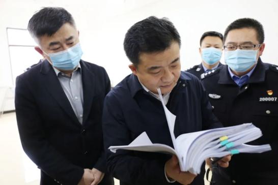 省公安厅政治部主任于海波来我局调研指导工作