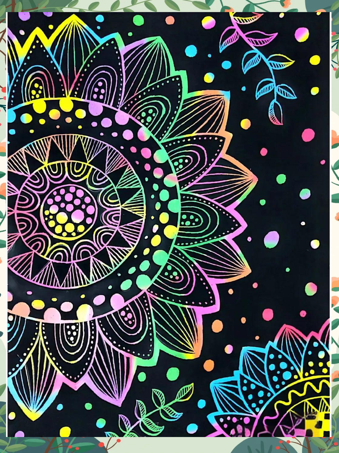 儿童创意刮画探索