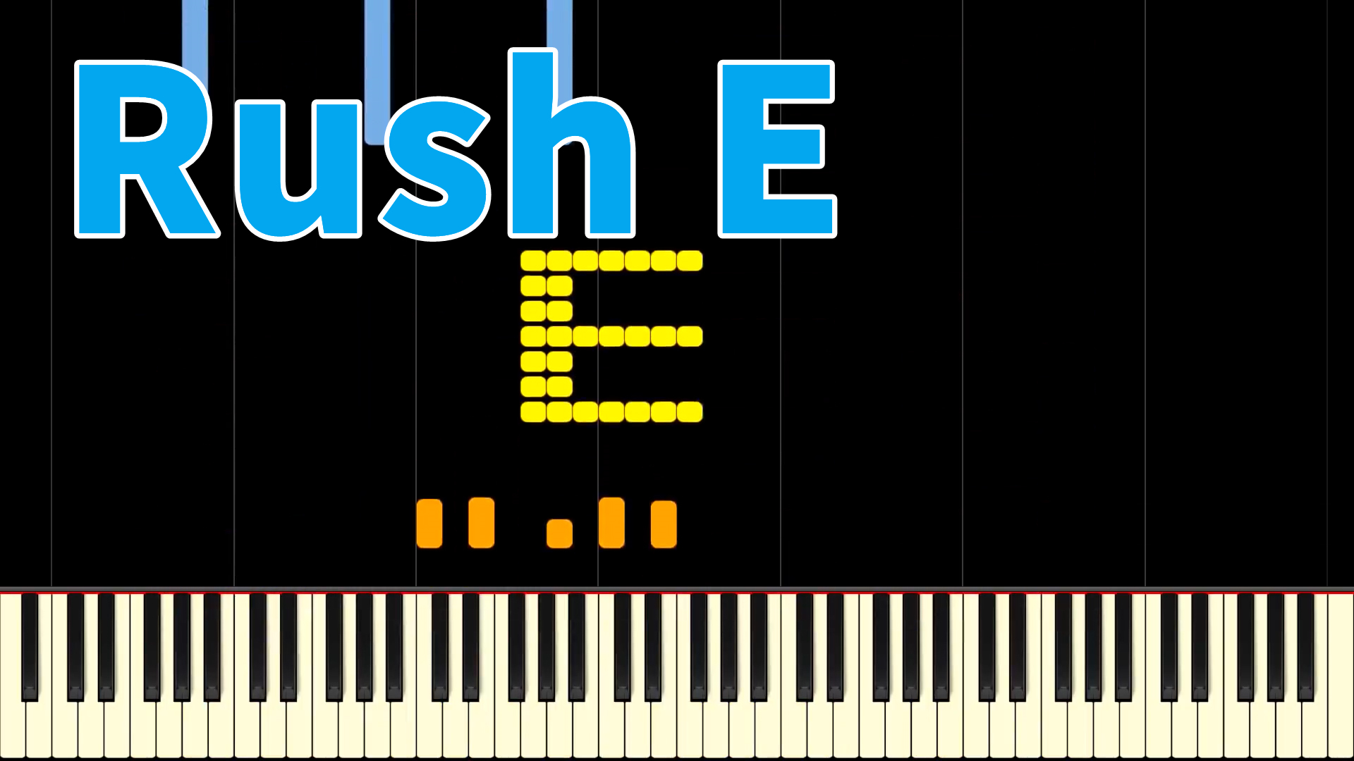 rush钢琴谱图片