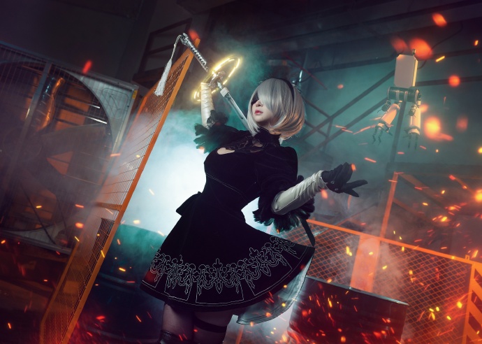 荣光永存!《尼尔:机械纪元》2b 叉子宝宝