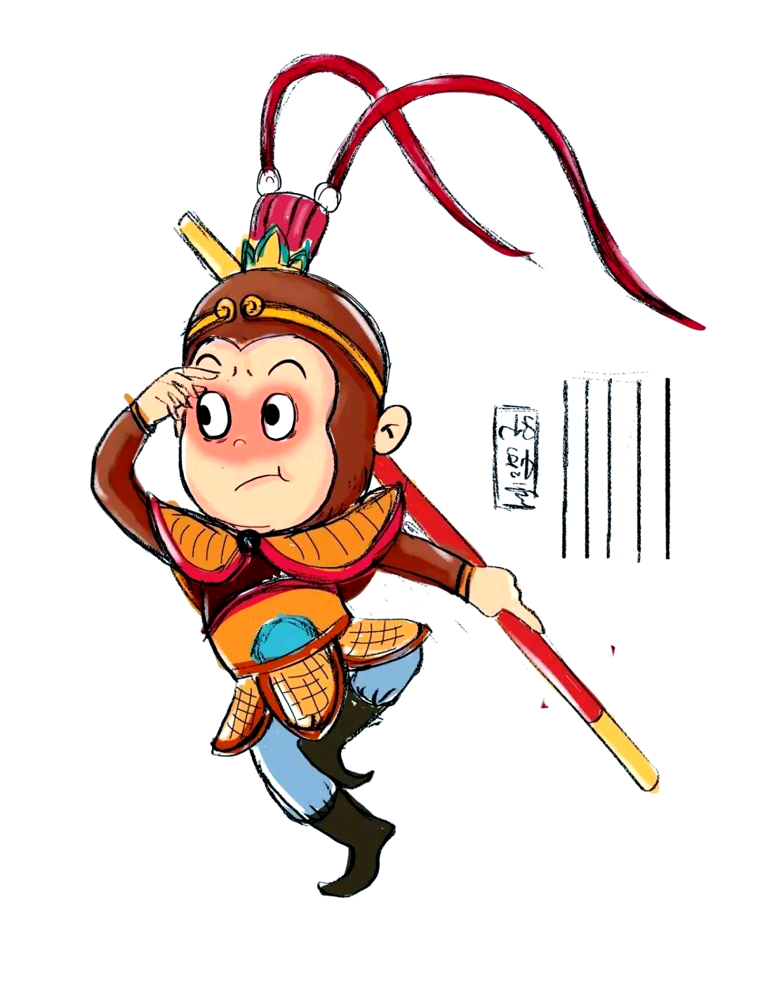 西游记师徒四人的动漫卡通形象,重现经典故事场景