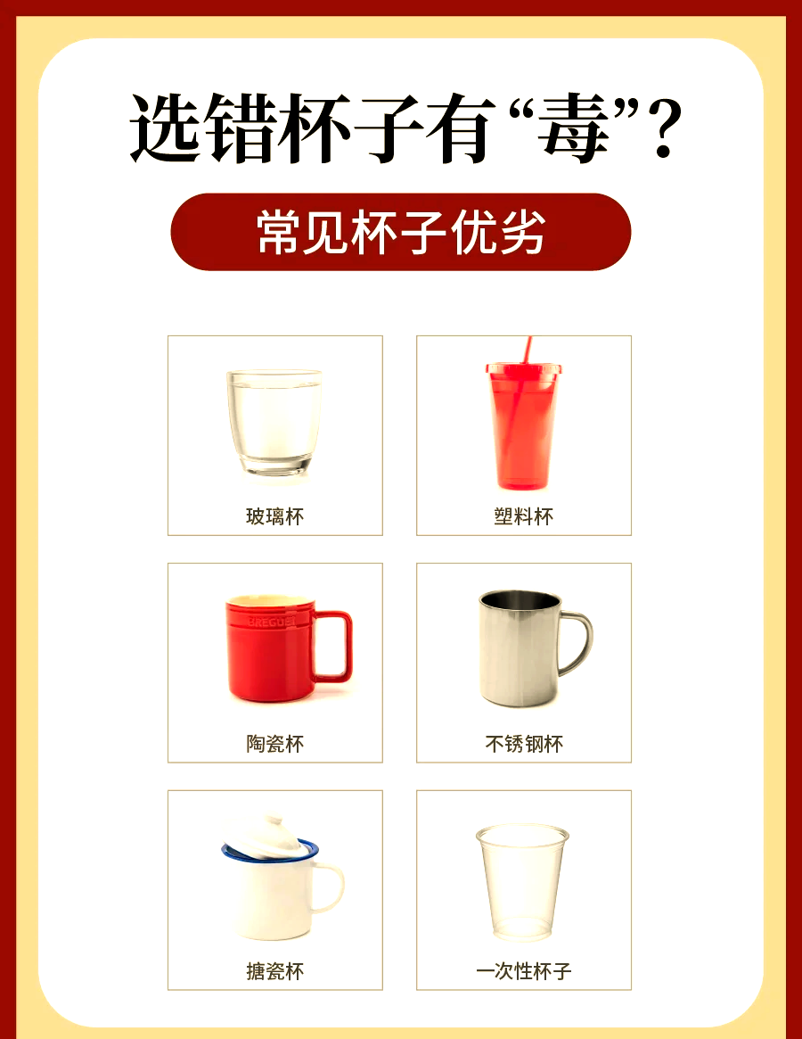 警惕!这些杯子不宜装开水,避免健康隐患