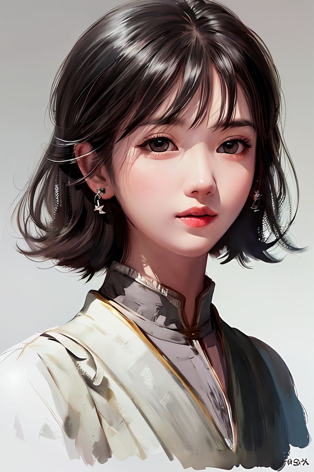 ai绘画体验之清新女孩