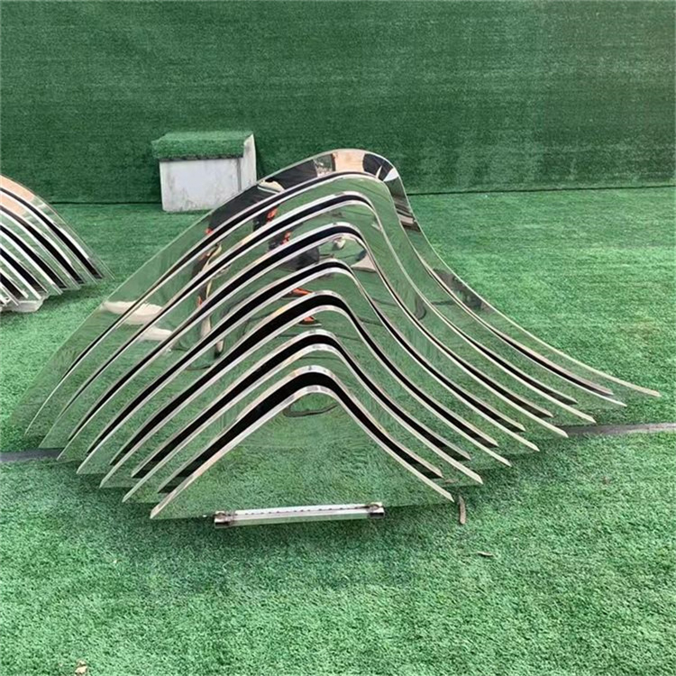 不锈钢假山雕塑,创意山形雕塑