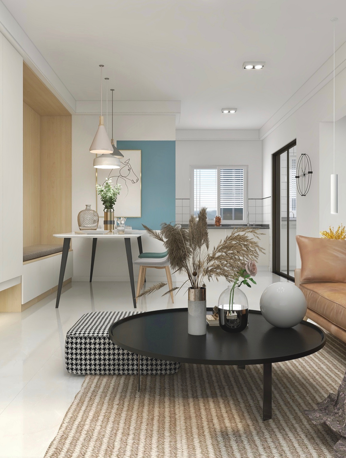 成都120平北欧风装修设计效果图,喜欢它清新,自然的家居生活