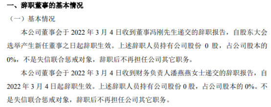 麦科三维财务负责人潘燕燕辞职 2021年上半年公司亏损253万