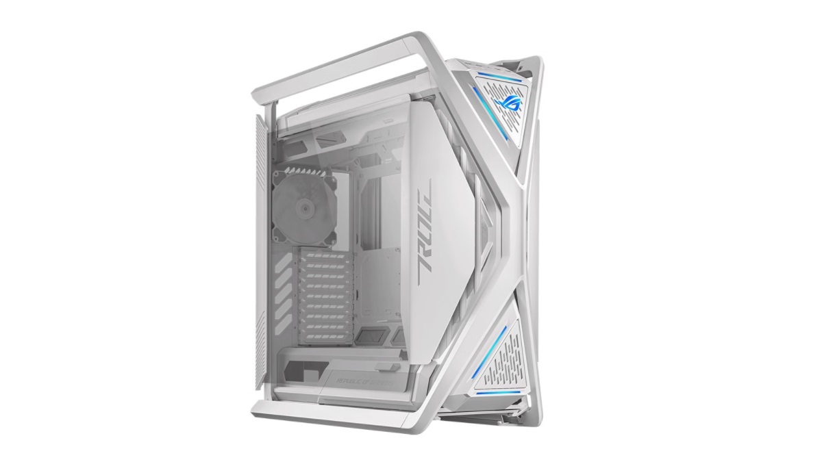 华硕rog创世神白色版机箱开卖:铝合金x骨架,支持e-atx,首发3399元