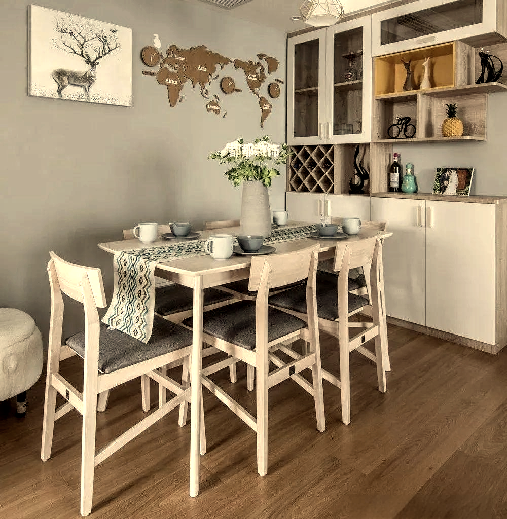 餐桌尺寸与摆放方式,家庭空间不再拥挤