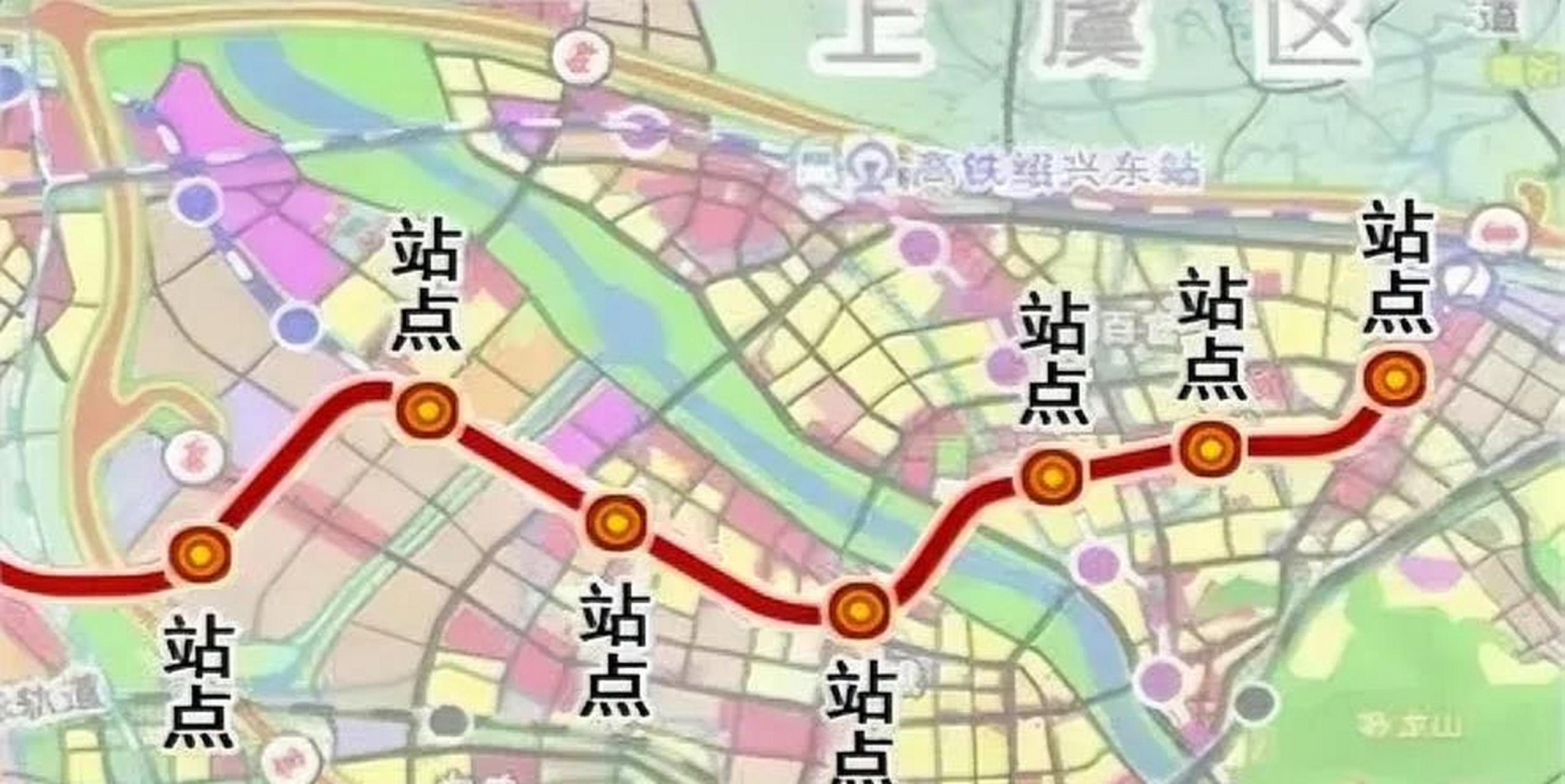 绍兴地铁二号线线路图图片