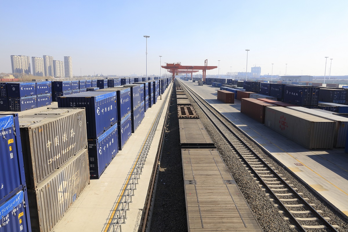 哈尔滨国际集装箱中心站(资料图)