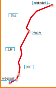 新柳南高速线路详图图片